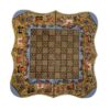 Inlaid Marquetry Backgammon Board Chovgan Design & Traditional Khatam-kari