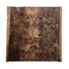 Handcrafted Solid Wood Persian Backgammon Board with Apocalypse Wood Carving