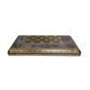 Traditional Inlaid Marquetry Persian Backgammon Board with Geometric Khatam-kari Design