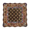 Inlaid Marquetry Backgammon Board Khatam-kari Chovgan Design by Skilled Artisans