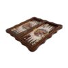 Inlaid Marquetry Backgammon Board Khatam-kari Chovgan Design by Skilled Artisans