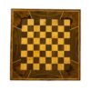 Handcrafted Solid Walnut Wood Persian Backgammon and Chess Board with Hashtpar Design