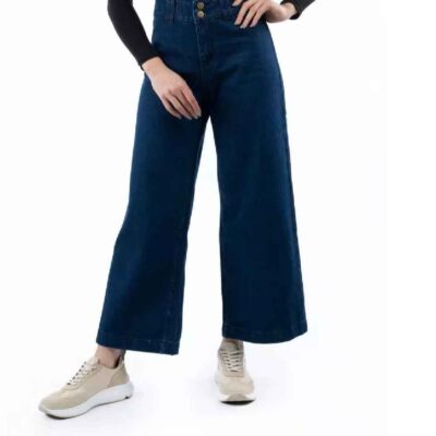 Women's Wide Leg Jeans with a Baggy Fit in Denim for Casual Wear