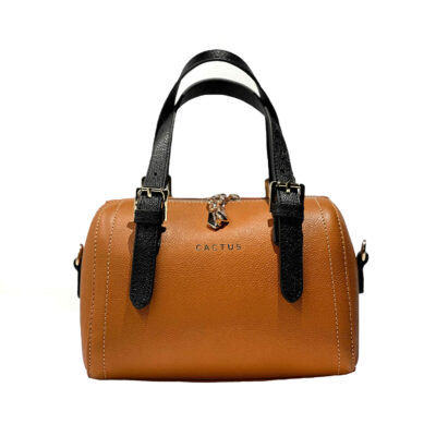 Bauletto Leather Handbag with Double Handles: Classic Style