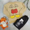 Boys' Sweatshirt & Pants Set with Mickey Mouse Design