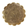 Brass Serving Stand with Intricate Floral Engraving for Stylish Hosting