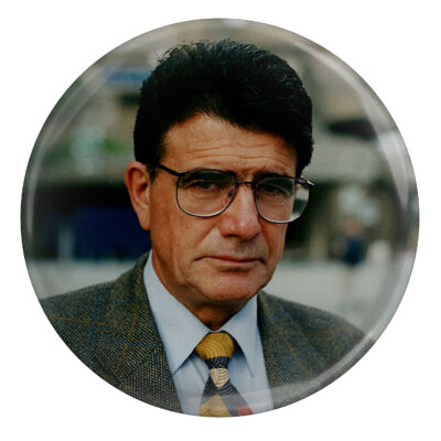 Mohammad Reza Shajarian Pinback Button with Persian Music Design