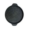 Round Cast Iron Grill Skillet for Camping – 24 cm