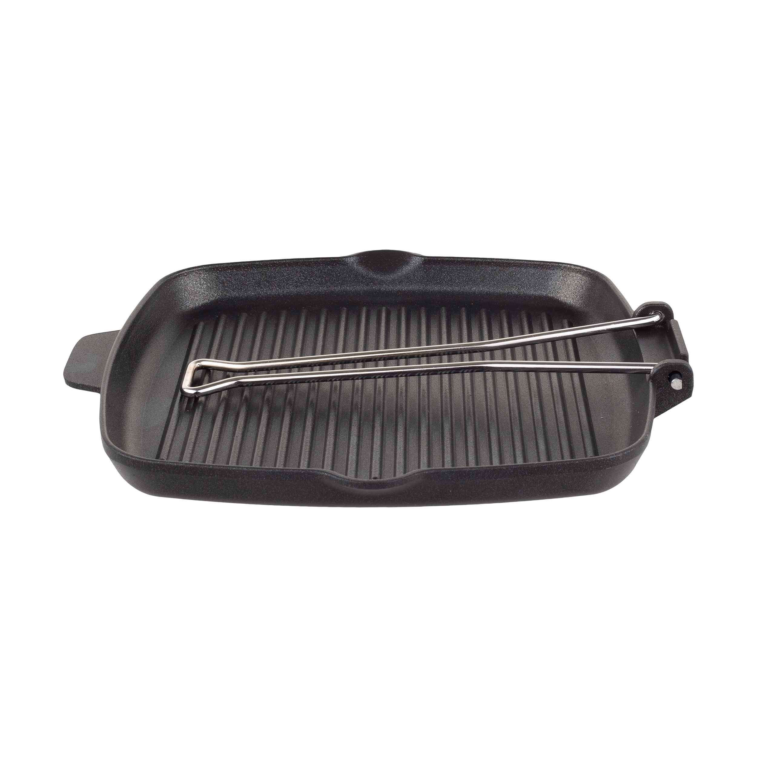 Square Cast Iron Grill Skillet for Camping & Outdoor – 26 cm