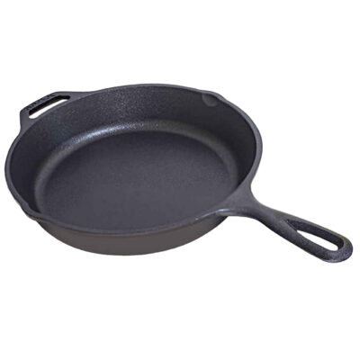 Round Cast Iron Skillet Pan for Camping – 26 cm