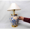 Ceramic Vase Table Lamp with Fabric Shade for Cozy Atmosphere