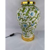 Classic Floral Handcrafted Ceramic Vase Table Lamp – Home Decor Light