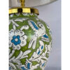 Classic Floral Handcrafted Ceramic Vase Table Lamp – Home Decor Light