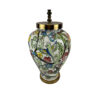 Classic Traditional Floral Ceramic Vase Lamp – Handcrafted Accent Light