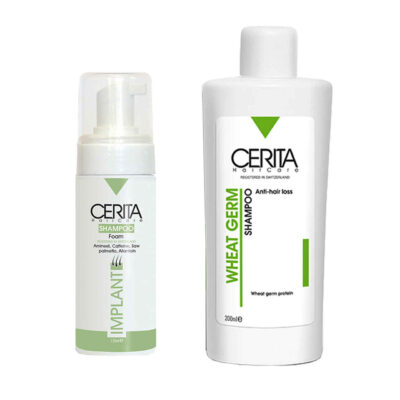 Cerita Implant Foam & Wheat Germ Shampoo Pack - Effective Anti-Hair Loss Treatment