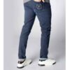 Cuffed Slim Fit Jeans for Men in Blue Featuring Any Occasion