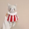 Handmade Amigurumi Stuffed Animal – Gray | 23 cm Cute & Cozy
