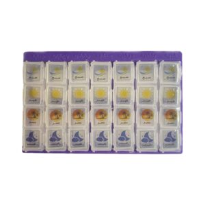 Daily and Weekly Pill Organizer with Farsi Labels