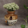Decorative Wooden Vases, Handcrafted with Natural Solid Wood and Adorned with a Beautiful Floral Design for Bouquets
