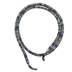 Glasses Strap – Black Striped Design