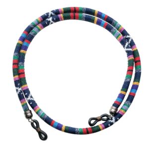 Glasses Strap – Blue Striped Traditional Design