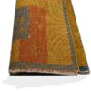 Handwoven Persian Pictorial Gabbeh Rug - Abstract Floral Yellow Wool