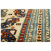 Genuine Handwoven Persian Minimalist Gabbeh Rug - Geometric Cream Wool