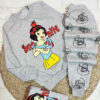 Girls' Sweatshirt & pants Set with Snow White Gray