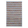 Blue Striped Golestan Kilim Rug - Authentic Handwoven Persian Wool & Cotton