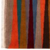 Original Handwoven Persian Striped Gabbeh Rug in Orange - Wool