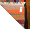 Original Handwoven Persian Striped Gabbeh Rug in Orange - Wool