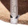 Handwoven Persian Minimalist Gabbeh Rug - Geometric Brown Wool