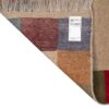 Genuine Handwoven Persian Minimalist Gabbeh Rug - Bordered Brown Wool