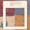 Genuine Handwoven Persian Minimalist Gabbeh Rug - Bordered Brown Wool