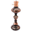 Hand-Engraved Persian Copper Oil Lamp with Shah Abbasi Design (2x)