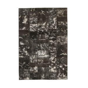 Vintage Persian Hand-Knotted Patchwork Carpet Shadow