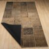 Vintage Persian Hand-Knotted Patchwork Carpet Cozy