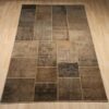 Vintage Persian Hand-Knotted Patchwork Carpet Cozy