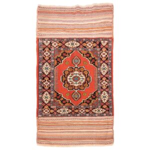 Genuine Ghoochan Medallion Kilim Rug – Handwoven Persian Wool
