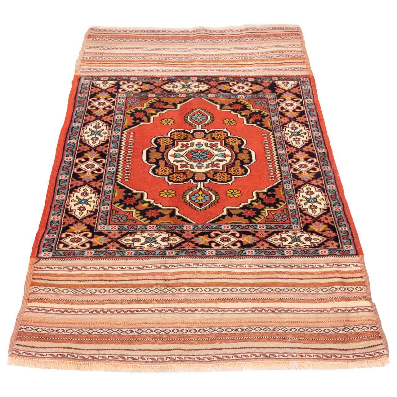 Genuine Ghoochan Medallion Kilim Rug – Handwoven Persian Wool