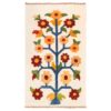 Kerman Floral Kilim Rug - Authentic Handwoven Persian Wool & Cotton