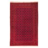 Red Geometric Khorasan Kilim Rug - Authentic Handwoven Persian Wool & Cotton
