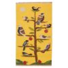 Kerman Bird Pattern Kilim Rug - Authentic Handwoven Persian Wool & Cotton