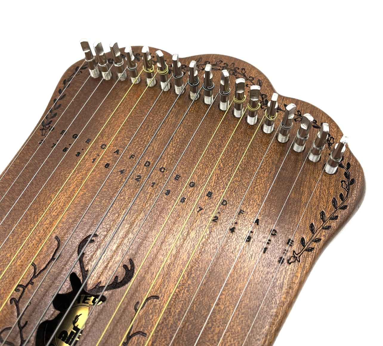 Harpika H17MGL 17-String Kalimba – African Acajou Wood
