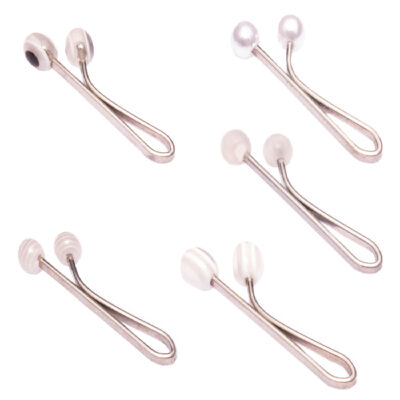 Decorative U-Shaped Hair Pins with Faux Pearls – Glamorous Metal Hair Accessories for Elegant Updos, Set of 5