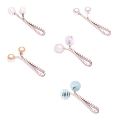 Decorative U-Shaped Hair Pins with Pearl Details – Glamorous Steel Hair Accessories for Elegant Hairstyles, Set of 5