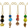 Hijab U Clips Set for Muslim Women Colorful Beaded Design (4 pcs)