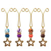 Hijab U Clips for Muslim Women Headscarf with Star Pendant (4 pcs)