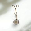 Hijab U Clips for Muslim Women with Chamomile Pendant (6 pcs)