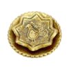 Handcrafted Golden Pottery Incense Holder – Bird Design